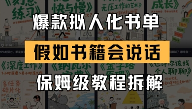 最新爆款拟人化书单玩法,假如书籍会说话,保姆级教程采购|汽车产业|汽车配件|机加工蚂蚁智酷企业交流社群中心