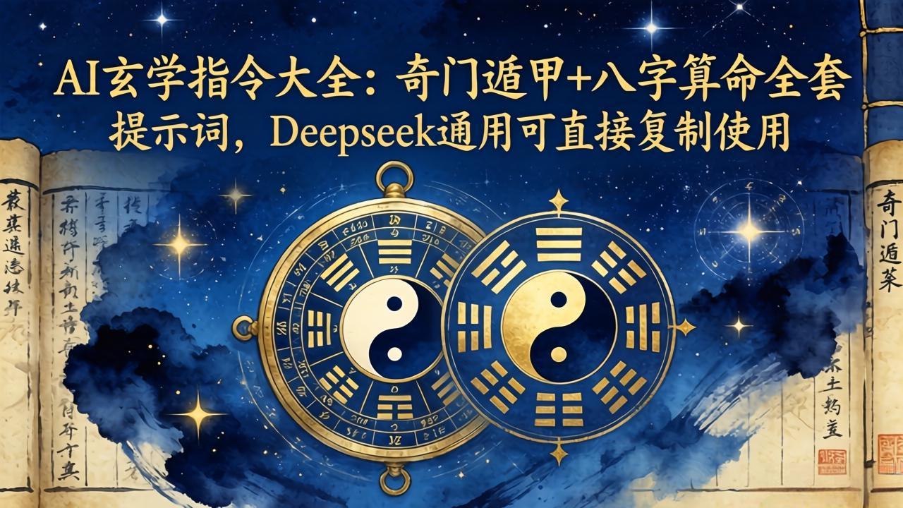 AI玄学指令大全：奇门遁甲+八字算命全套提示词，Deepseek通用可直接复制使用采购|汽车产业|汽车配件|机加工企业家交流社群中心