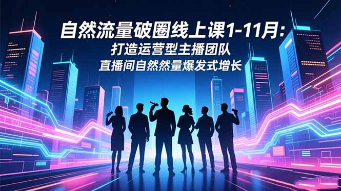自然流量破圈线上课1-11月:打造运营型主播团队 直播间自然流量爆发式增长采购|汽车产业|汽车配件|机加工蚂蚁智酷企业交流社群中心