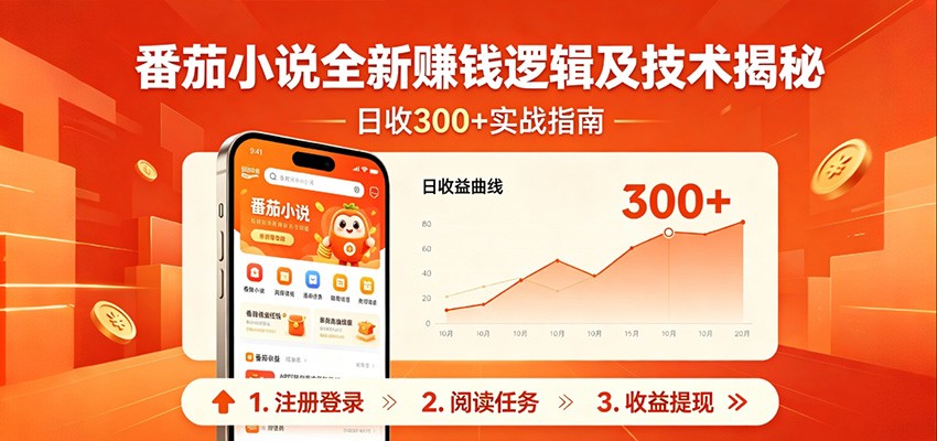 番茄小说全新赚钱逻辑及技术日收300+，小白新书皆可做！无脑赚就行了！采购|汽车产业|汽车配件|机加工企业家交流社群中心