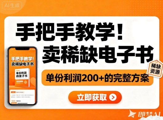 手把手教学!在小红书卖稀缺电子书,单份利润2张+的完整方案采购|汽车产业|汽车配件|机加工蚂蚁智酷企业交流社群中心