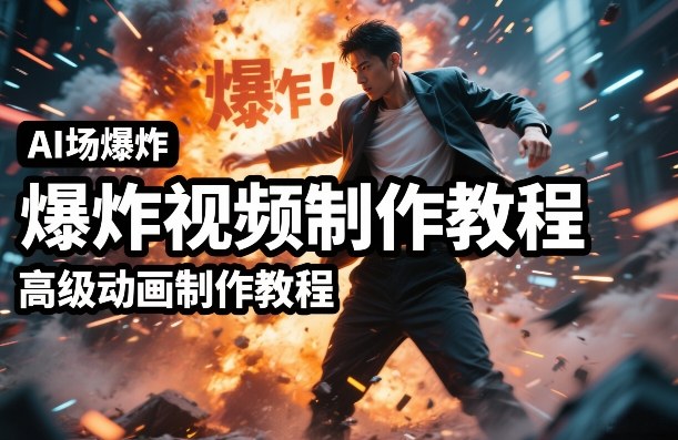 AI场景爆炸视频制作教程,利用人物实拍视频制作出高级的动画特效采购|汽车产业|汽车配件|机加工蚂蚁智酷企业交流社群中心