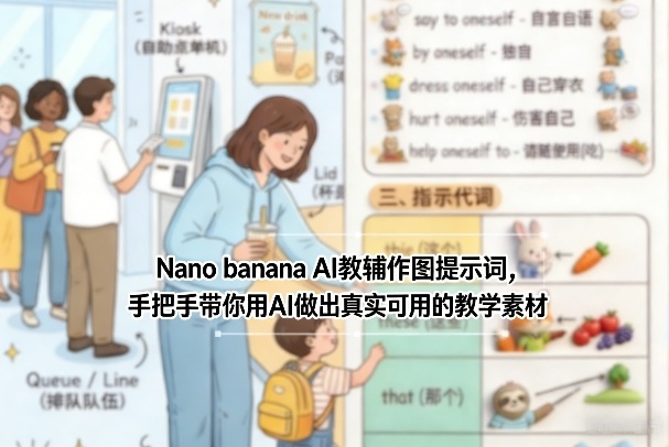 Nano banana AI教辅作图提示词，手把手带你用AI做出真实可用的教学素材采购|汽车产业|汽车配件|机加工蚂蚁智酷企业交流社群中心