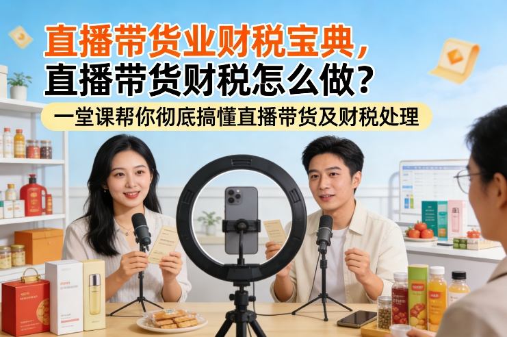 直播带货业财税宝典，直播带货财税怎么做？一堂课帮你彻底搞懂直播带货及财税处理采购|汽车产业|汽车配件|机加工蚂蚁智酷企业交流社群中心