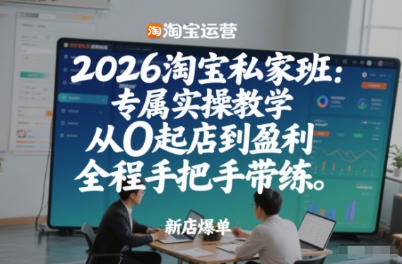 2026淘宝私家班:专属实操教学,从0起店到盈利,全程手把手带练(更新26年2月)采购|汽车产业|汽车配件|机加工蚂蚁智酷企业交流社群中心