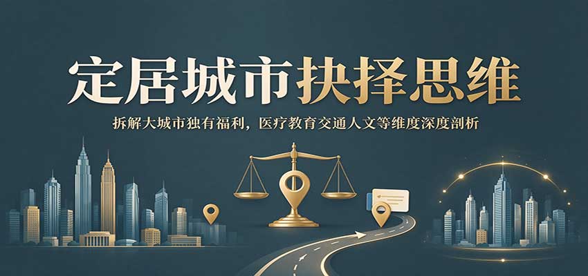定居城市抉择思维：拆解大城市独有福利，医疗教育交通人文等维度深度剖析采购|汽车产业|汽车配件|机加工企业家交流社群中心