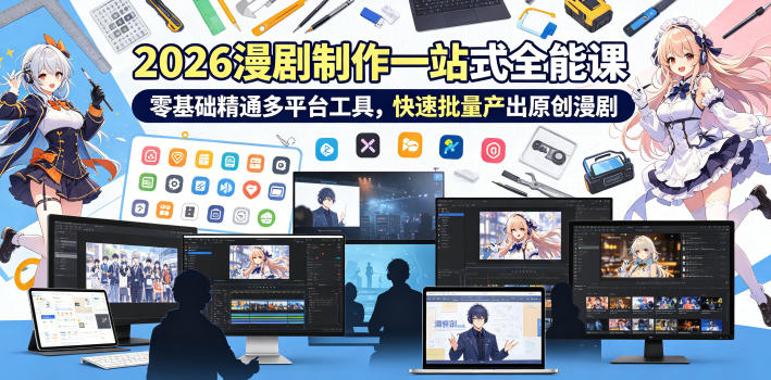2026 AI漫剧制作一站式全能课,零基础精通多平台工具,快速批量产出原创漫剧采购|汽车产业|汽车配件|机加工企业家交流社群中心