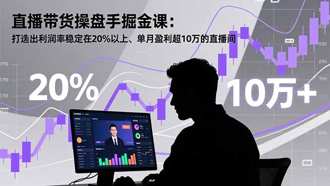 直播带货操盘手掘金课:打造出利润率稳定在20%以上、单月盈利超10万的直播间采购|汽车产业|汽车配件|机加工蚂蚁智酷企业交流社群中心