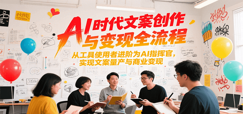 AI时代文案创作与变现全流程,从工具使用者进阶为AI指挥官,实现文案量产与商业变现采购|汽车产业|汽车配件|机加工蚂蚁智酷企业交流社群中心