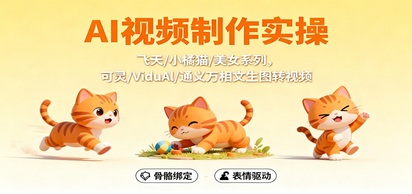 AI视频制作实操,飞天/小橘猫/美女系列,可灵/ViduAl/通义万相文生图转视频采购|汽车产业|汽车配件|机加工蚂蚁智酷企业交流社群中心