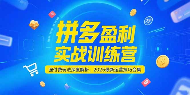 拼多多盈利实战训练营,强付费玩法深度解析,2025运营技巧合集-更新6月采购|汽车产业|汽车配件|机加工蚂蚁智酷企业交流社群中心