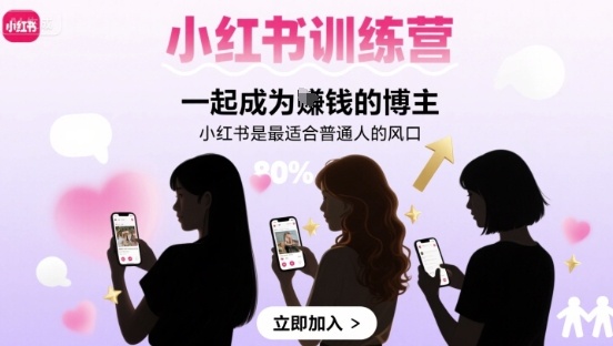 小红书训练营一起成为賺钱的博主，小红书是最适合普通人的风口采购|汽车产业|汽车配件|机加工蚂蚁智酷企业交流社群中心