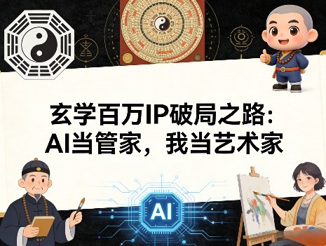 玄学百万IP破局之路：AI当管家，我当艺术家采购|汽车产业|汽车配件|机加工企业家交流社群中心