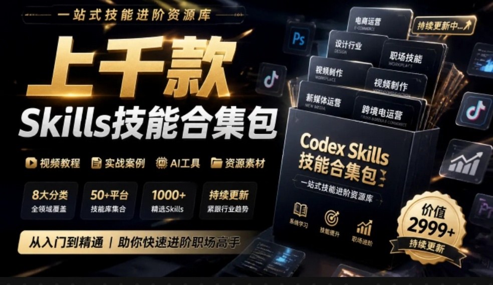 真值得收藏了,这次!上千款AI Skills技能直接被人打包好了,给AI工具备下了一整间技能商店采购|汽车产业|汽车配件|机加工企业家交流社群中心