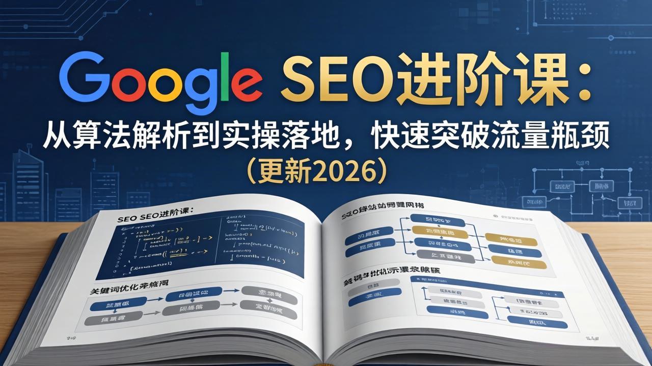 Google SEO进阶课:从算法解析到实操落地,快速突破流量瓶颈(更新2026采购|汽车产业|汽车配件|机加工企业家交流社群中心