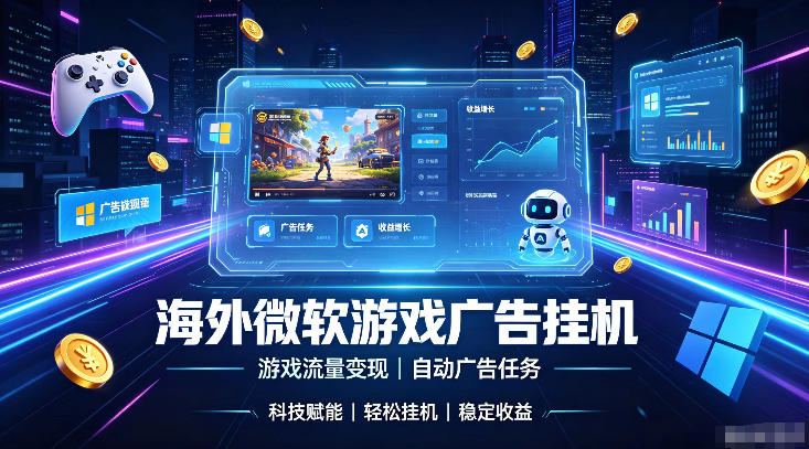 海外游戏广告自动挂G，轻资产海外副业风口，单设备稳定产出500+【揭秘】采购|汽车产业|汽车配件|机加工企业家交流社群中心