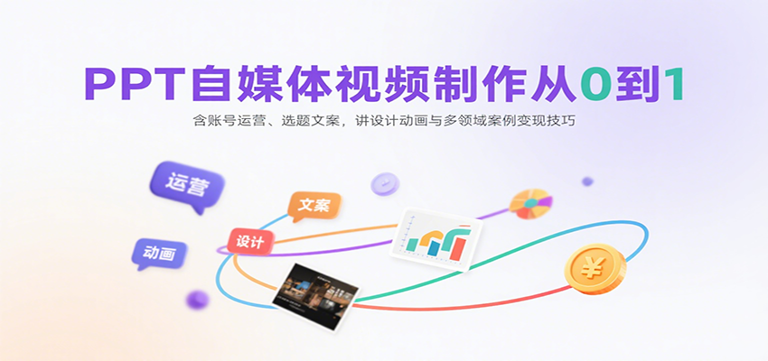 PPT自媒体视频制作从0到1:含账号运营、选题文案,讲设计动画与多领域案例变现技巧采购|汽车产业|汽车配件|机加工蚂蚁智酷企业交流社群中心
