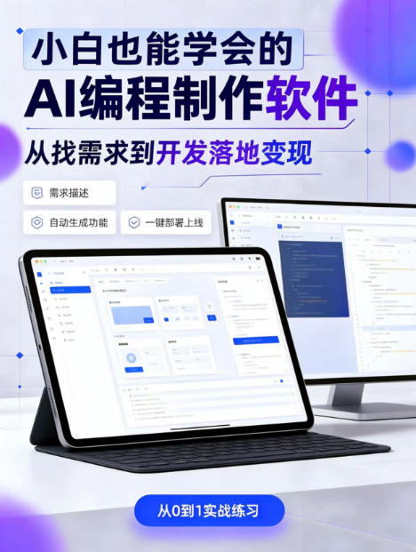 手把手教会你ai编程制作软件到变现全路径，零基础小白轻松上手，从找需求到开发落地变现【揭秘】采购|汽车产业|汽车配件|机加工企业家交流社群中心