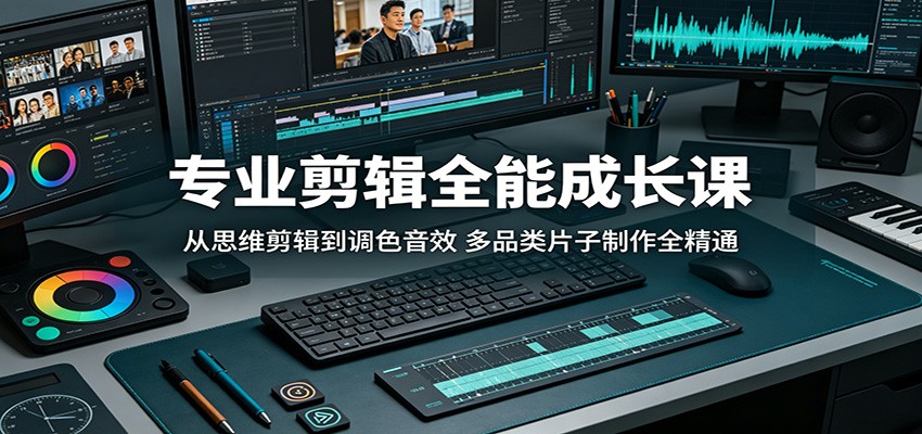 专业剪辑全能成长课：从思维剪辑到调色音效，多品类片子制作全精通采购|汽车产业|汽车配件|机加工企业家交流社群中心