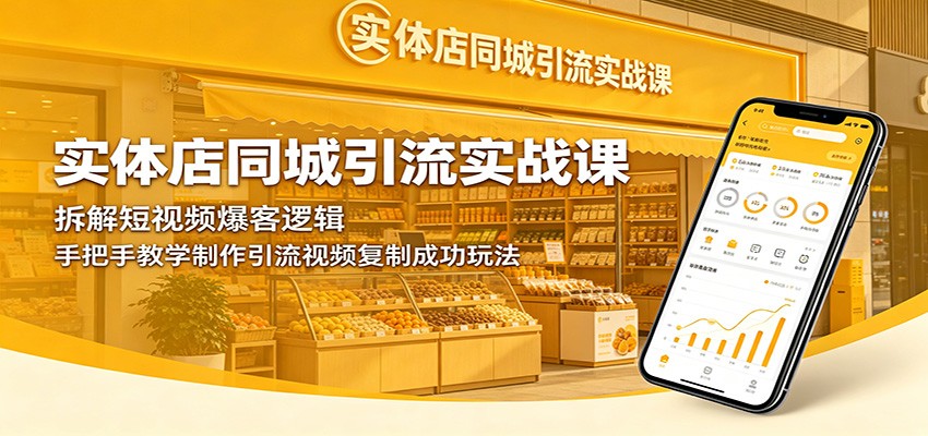 实体店同城引流实战课：拆解短视频爆客逻辑，手把手教学制作引流视频复制成功玩法采购|汽车产业|汽车配件|机加工企业家交流社群中心