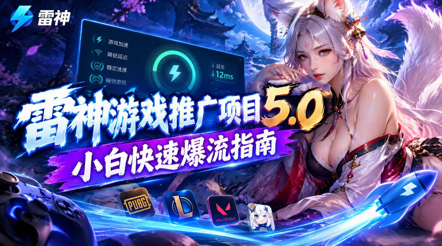 雷神游戏推广项目5.0-小白快速爆流指南，最的好一天收益就1K+采购|汽车产业|汽车配件|机加工企业家交流社群中心
