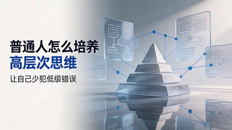 付费文章:普通人怎么培养高层次思维,让自己少犯低级错误采购|汽车产业|汽车配件|机加工企业家交流社群中心