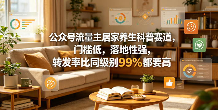公众号流量主居家养生科普赛道，门槛低，落地性强，转发率比同级别99％都要高采购|汽车产业|汽车配件|机加工企业家交流社群中心