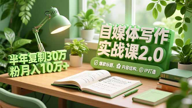 自媒体写作实战课2.0,爆款标题、内容结构、IP打造,半年复制30万粉月入10万+采购|汽车产业|汽车配件|机加工蚂蚁智酷企业交流社群中心
