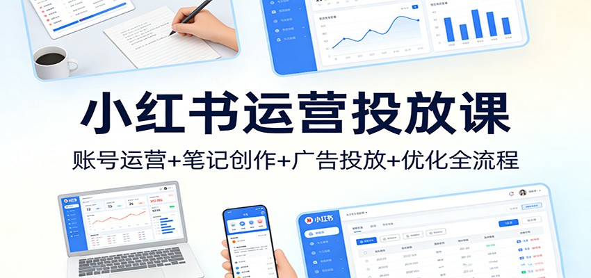小红书运营投放课：账号运营+笔记创作+广告投放+优化全流程采购|汽车产业|汽车配件|机加工蚂蚁智酷企业交流社群中心
