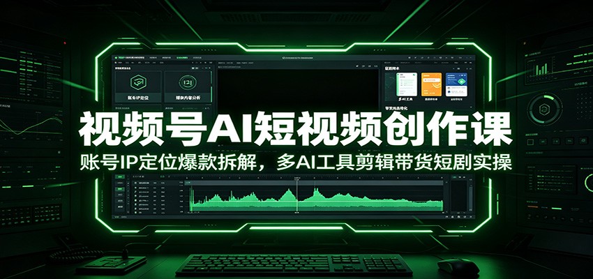 视频号AI短视频创作课：账号IP定位爆款拆解，多AI工具剪辑带货短剧实操采购|汽车产业|汽车配件|机加工企业家交流社群中心