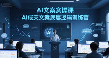 AI文案实操课，AI成交文案底层逻辑训练营采购|汽车产业|汽车配件|机加工蚂蚁智酷企业交流社群中心