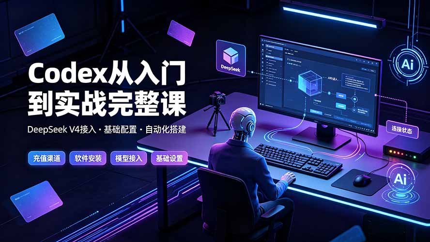 Codex从入门到实战完整课｜充值·安装·接入DeepSeek，记忆·插件·Skill·CLI·MCP全拆解采购|汽车产业|汽车配件|机加工企业家交流社群中心