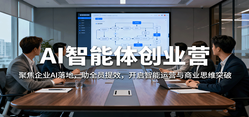AI智能体创业营:聚焦企业AI落地,助全员提效,开启智能运营与商业思维突破采购|汽车产业|汽车配件|机加工蚂蚁智酷企业交流社群中心