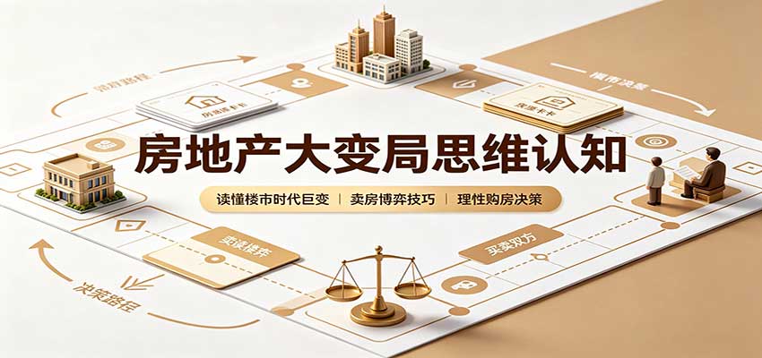 房地产大变局思维认知:读懂楼市时代巨变,卖房博弈技巧,理性购房决策采购|汽车产业|汽车配件|机加工企业家交流社群中心