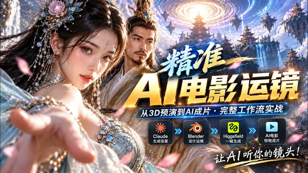 AI视频终于能精准运镜了！Claude + Blender + Higgsfield 免费插件实测采购|汽车产业|汽车配件|机加工企业家交流社群中心