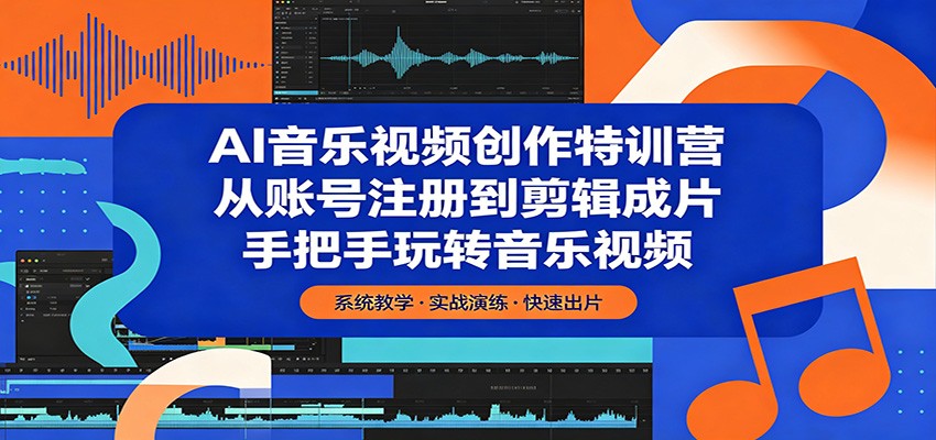 AI音乐视频创作特训营：从账号注册到剪辑成片，手把手玩转音乐视频采购|汽车产业|汽车配件|机加工企业家交流社群中心