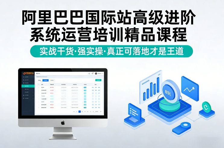 阿里巴巴国际站高级进阶系统运营培训精品课程，实战干货，强实操，真正可落地才是王道采购|汽车产业|汽车配件|机加工蚂蚁智酷企业交流社群中心