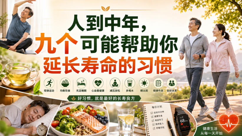 付费文章：人到中年，九个可能帮助你延长寿命的习惯采购|汽车产业|汽车配件|机加工企业家交流社群中心