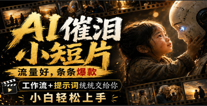 AI催泪小短片,流量好,条条爆款,工作流+提示词统统交给你,小白轻松上手采购|汽车产业|汽车配件|机加工企业家交流社群中心