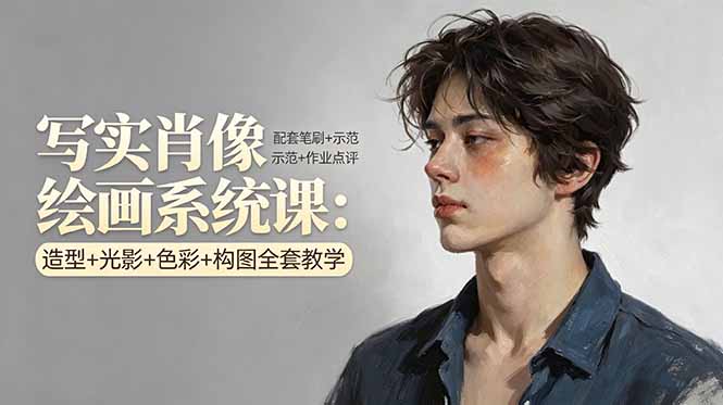 写实肖像绘画系统课:造型+光影+色彩+构图全套教学,配套笔刷+示范+作业点评采购|汽车产业|汽车配件|机加工企业家交流社群中心