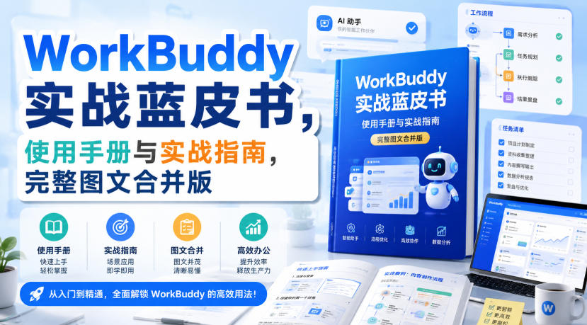 WorkBuddy实战蓝皮书,使用手册与实战指南,完整图文合并版采购|汽车产业|汽车配件|机加工企业家交流社群中心