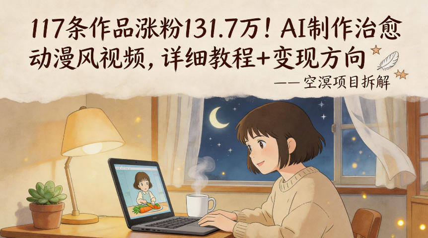 117条作品涨粉131.7W！AI制作治愈动漫风视频，详细教程+变现方向采购|汽车产业|汽车配件|机加工企业家交流社群中心