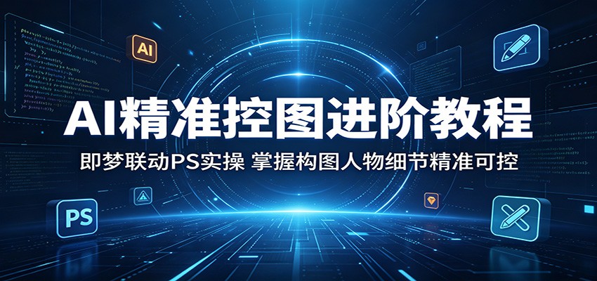 AI精准控图进阶教程：即梦联动PS实操，掌握构图人物细节精准可控采购|汽车产业|汽车配件|机加工企业家交流社群中心