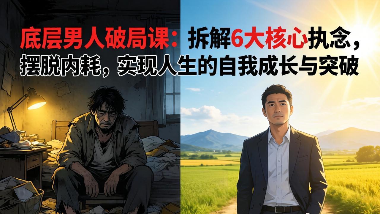 付费文章:底层男人破局课:拆解 6 大核心执念,摆脱内耗,实现人生的自我成长与突破采购|汽车产业|汽车配件|机加工企业家交流社群中心