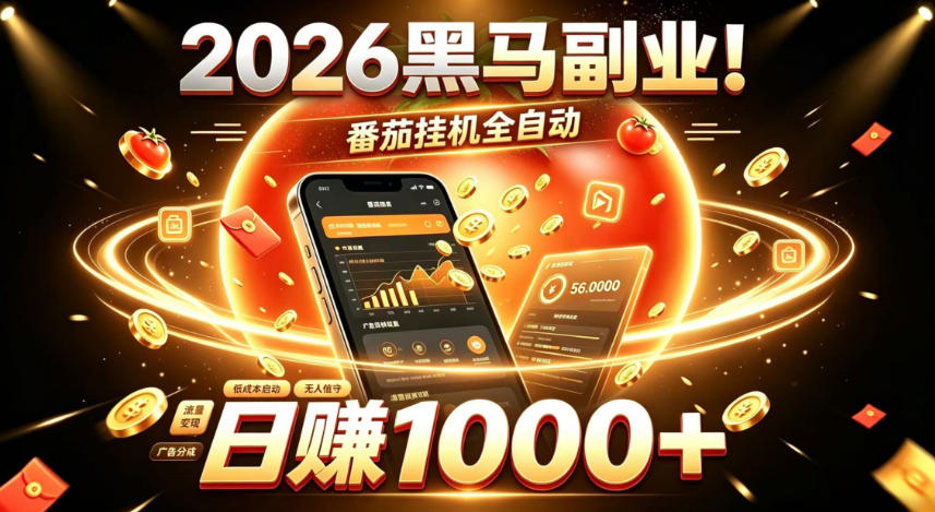 2026黑马副业！番茄挂G全自动日入1000+，操作最简单、门槛最低的线上轻资产项目【揭秘】采购|汽车产业|汽车配件|机加工企业家交流社群中心