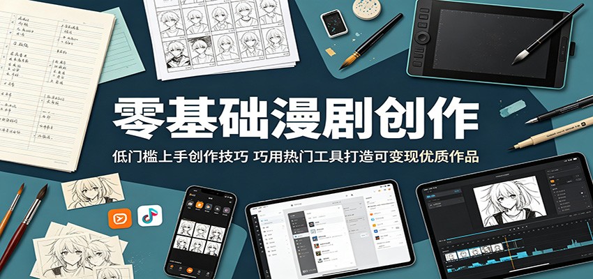 零基础漫剧创作：低门槛上手创作技巧，巧用热门工具打造可变现优质作品采购|汽车产业|汽车配件|机加工企业家交流社群中心