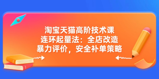 淘宝天猫高阶技术课：连环起量法：全店改造，暴力评价，安全补单策略采购|汽车产业|汽车配件|机加工蚂蚁智酷企业交流社群中心