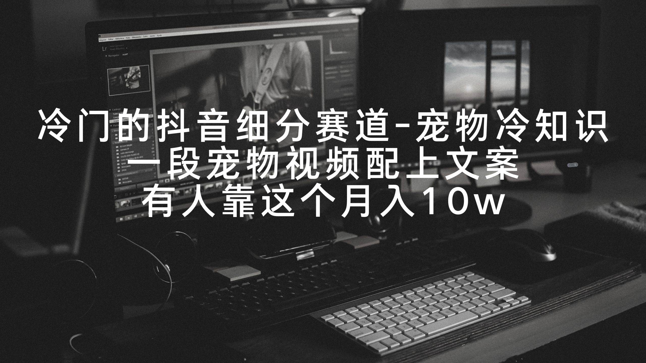 冷门的抖音细分赛道-宠物冷知识,一段宠物视频配上文案,有人靠这个月入10w采购|汽车产业|汽车配件|机加工蚂蚁智酷企业交流社群中心