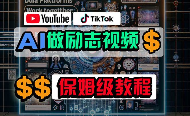 利用AI制作励志视频,在YouTube和TikTok赚钱,小白可做(附工具)采购|汽车产业|汽车配件|机加工蚂蚁智酷企业交流社群中心