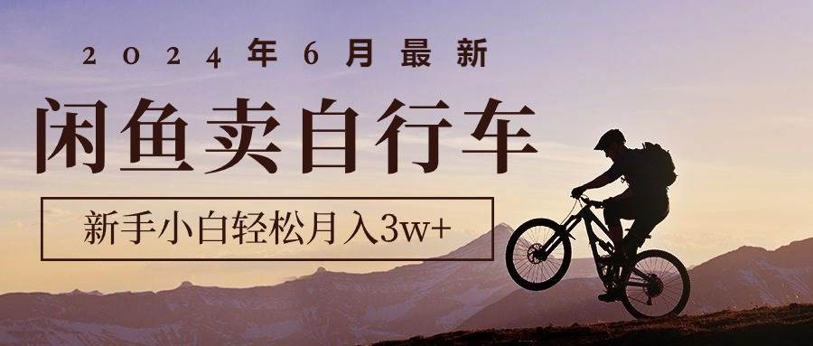 2024年6月最新闲鱼卖自行车，新手小白轻松月入3w+项目采购|汽车产业|汽车配件|机加工蚂蚁智酷企业交流社群中心